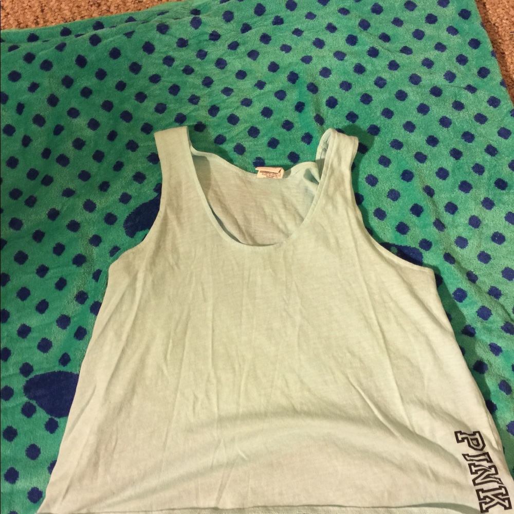 Blue pink top