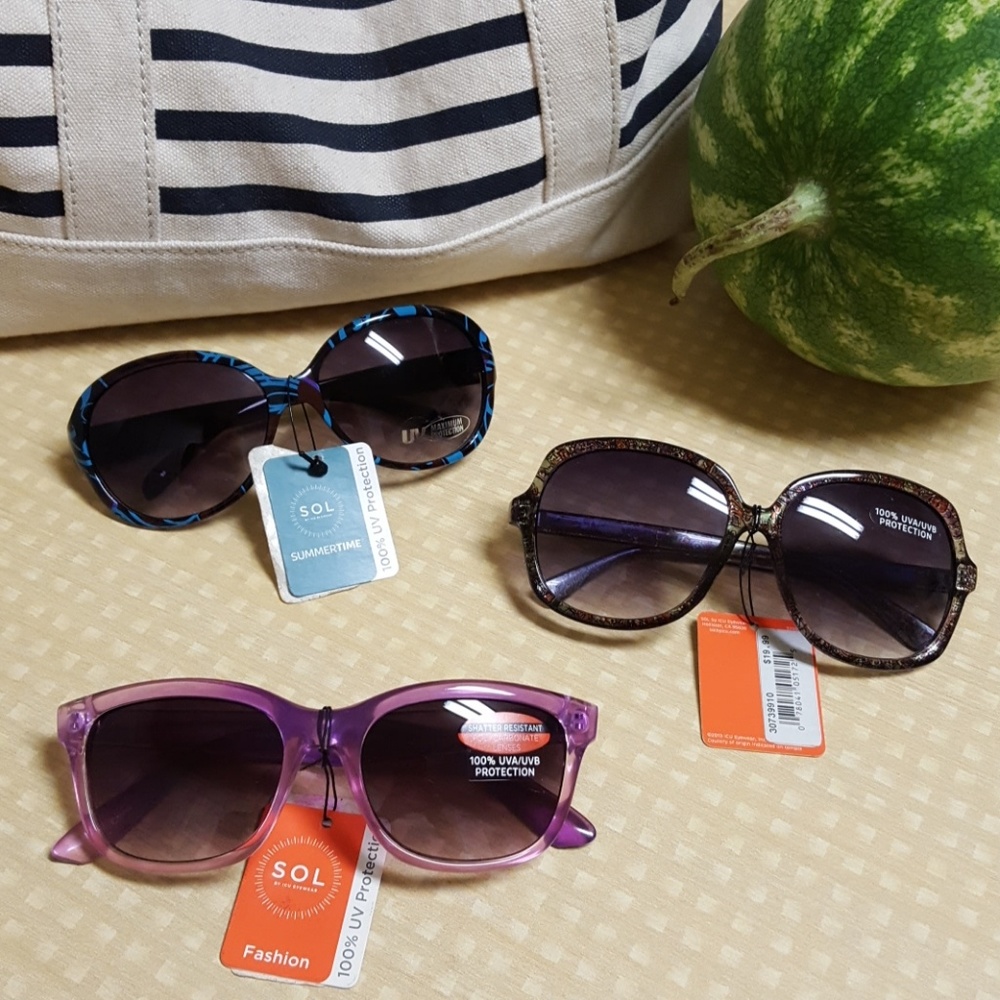 NWT Shades of Summer All 3 pair for $10 obo