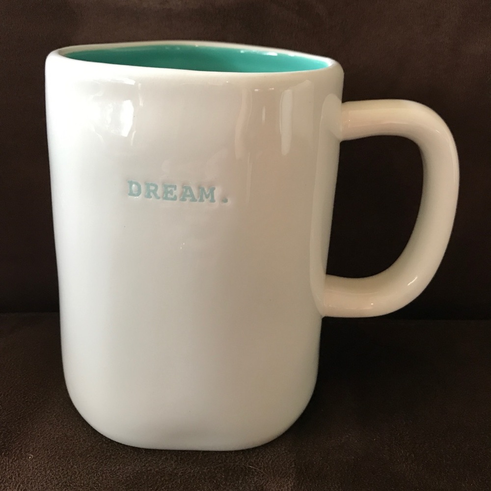 Rae Dunn "Dream" Mug, typewriter font