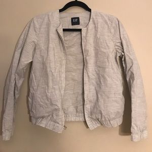 Gap Light Gray Bomber Jacket