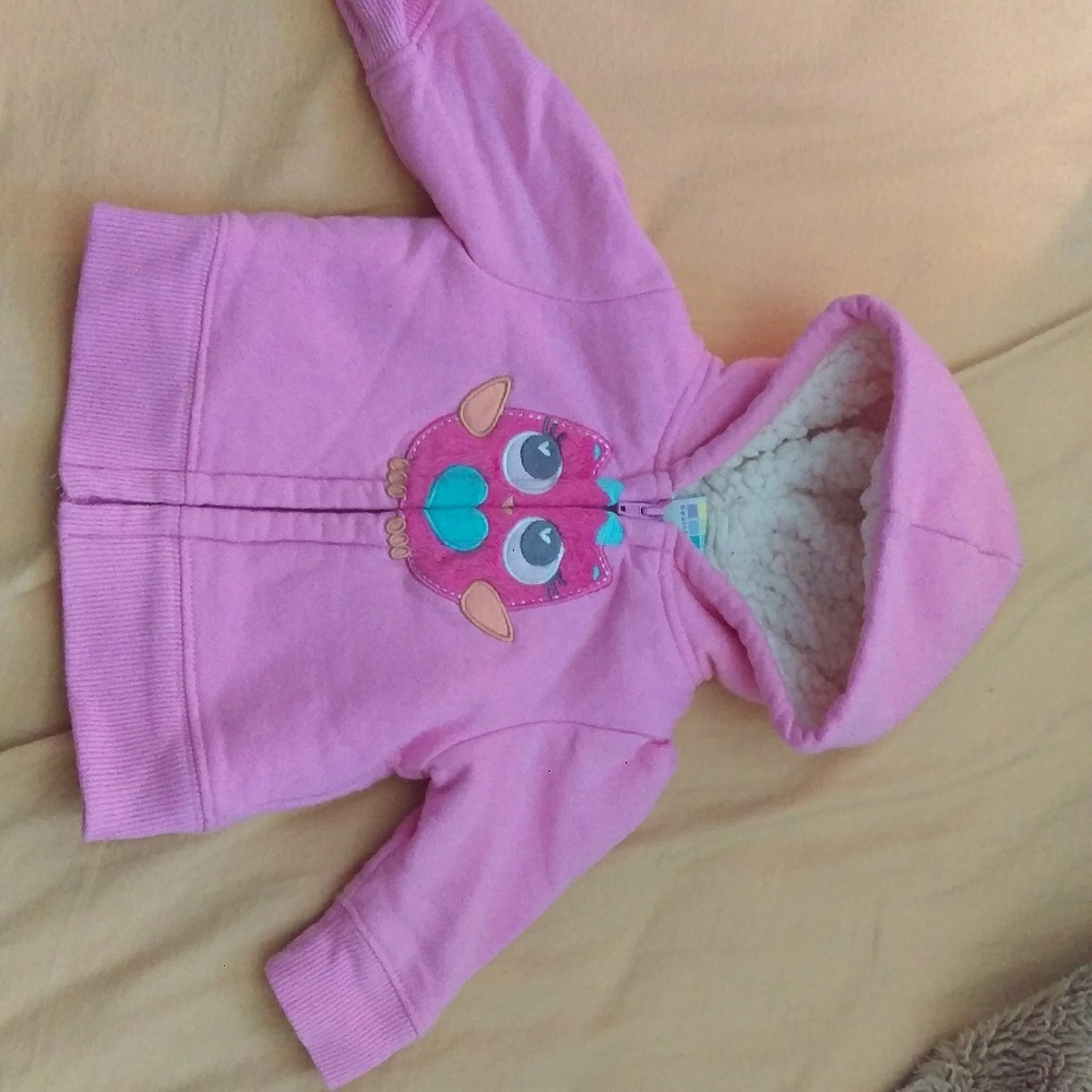 Baby girl Owl zip up jacket 0-3M