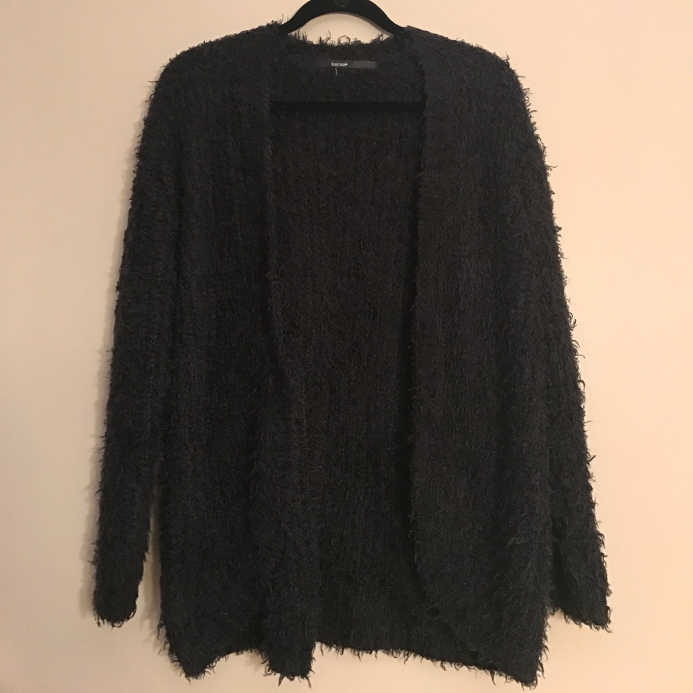 Black Soft Fuzzy Sweater