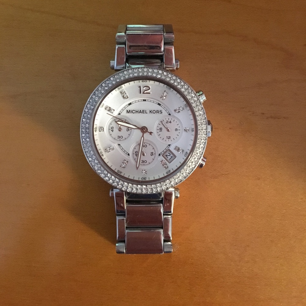 Michael Kors Silver Watch Like New Condition!!!