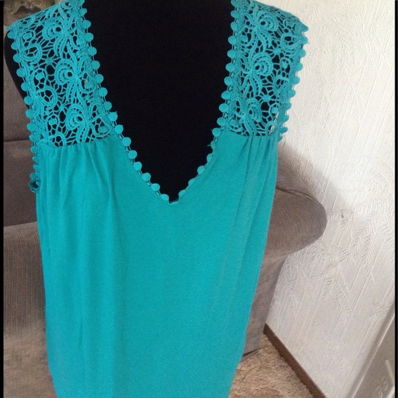 FADED GLORY Tops - TEAL colored dressy tank top. NWOT FADED GLORY Tops - TEAL colored dressy tank top. NWOT