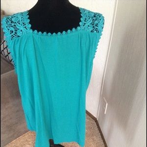 FADED GLORY Tops - TEAL colored dressy tank top. NWOT FADED GLORY Tops - TEAL colored dressy tank top. NWOT