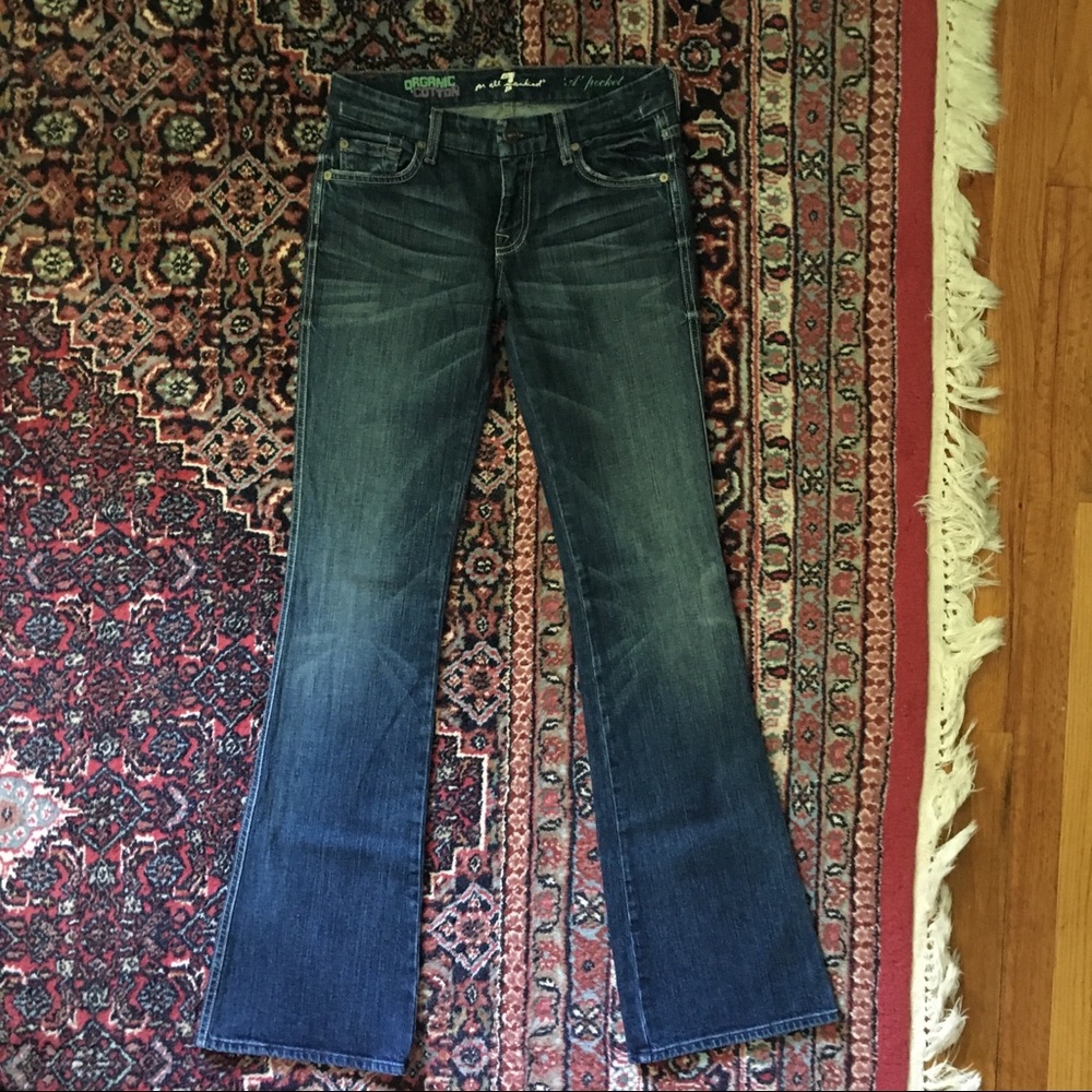 Seven for All Mankind "A" Pocket Denim Jeans Sz 26