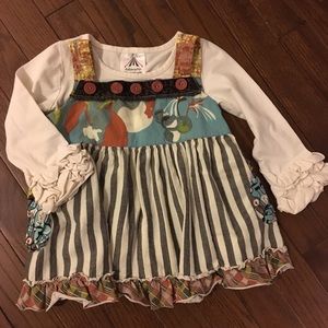 Matilda Jane Striped Tank & ruffled undershirt
