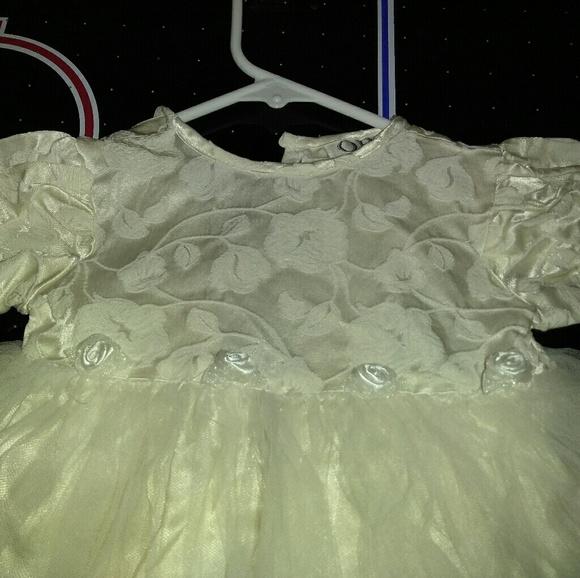 White formal kids toddler dress - Picture 2 of 5