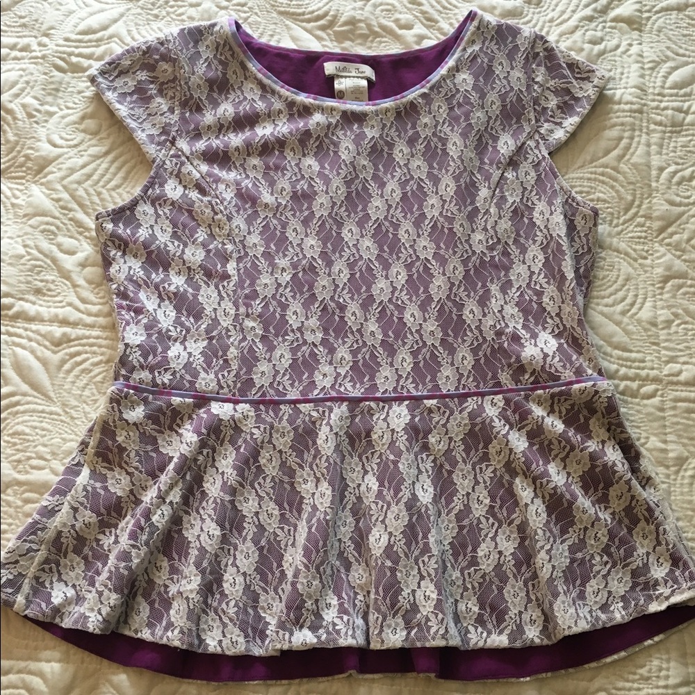 Women's Matilda Jane Lace Peplum Top