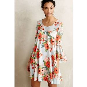 PAPER CROWN fluttered blooms swing dress