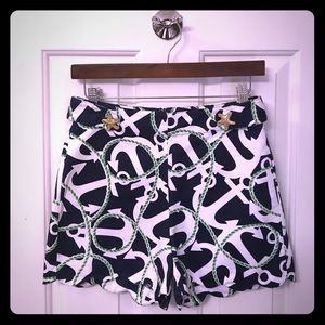 🐳 Mudpie High Waisted Scalloped Shorts XS 0 2