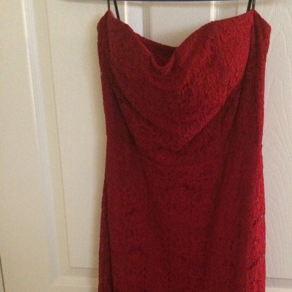 Forever21 Strapless Lace Mini Dress Size Medium