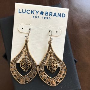 BNWT Lucky Brand Sahara Dust Filigree Earrings