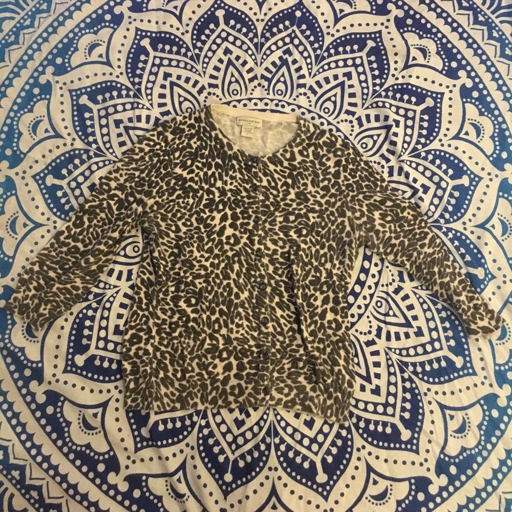 Cheetah Print Cardigan