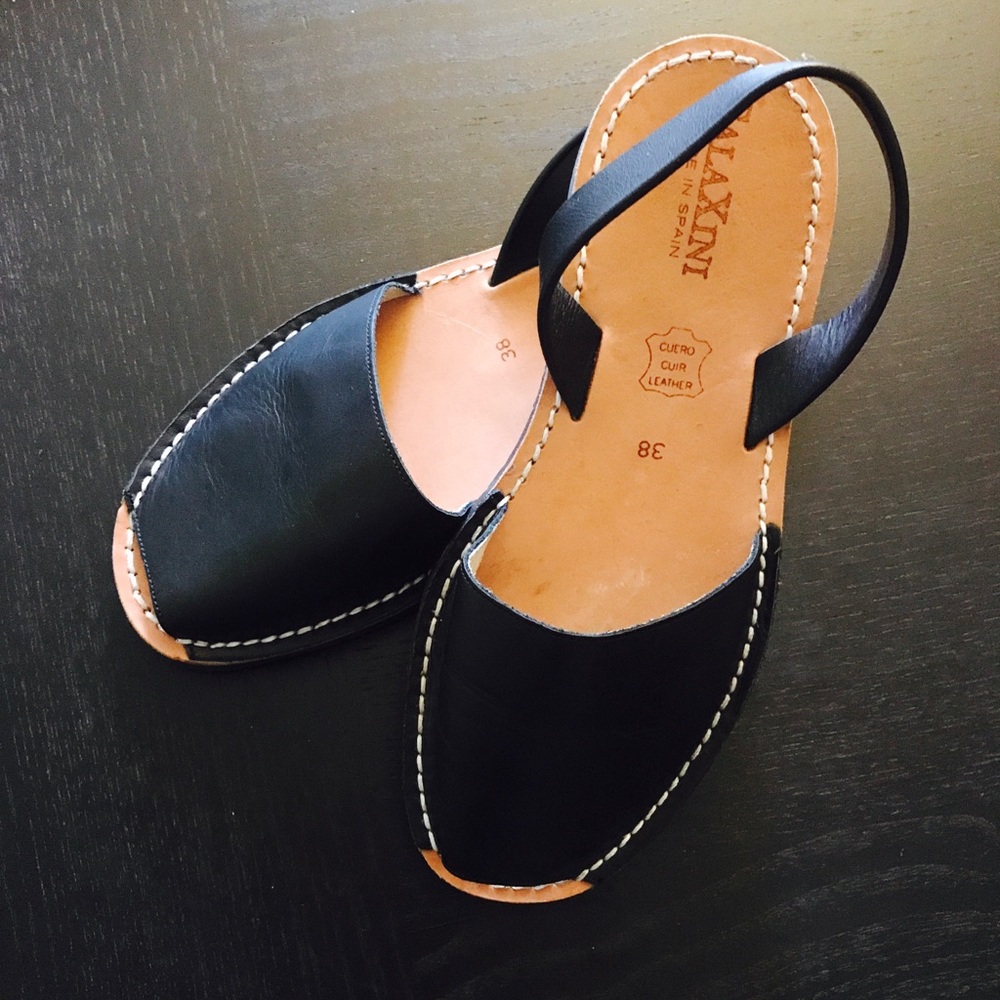 + Calaxini Slingback leather sandals