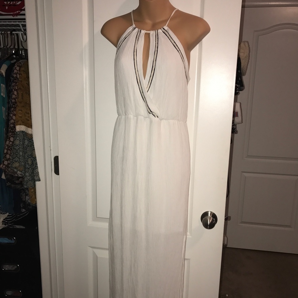 long white maxi dress