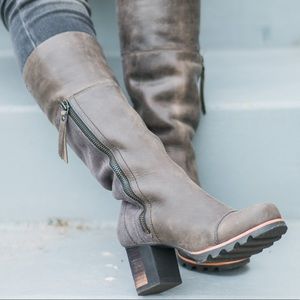 Sorel Addington Tall Boots Dark Grey