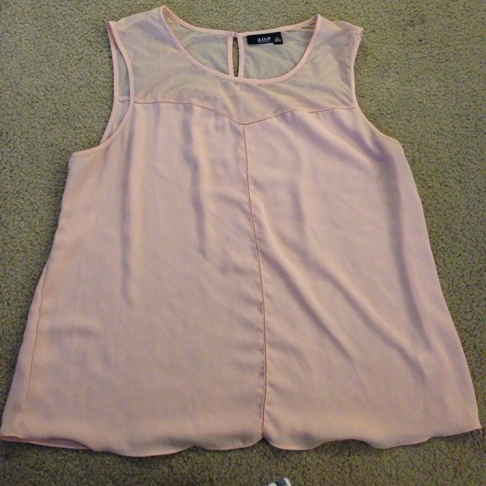 A.n.a. Pink tank blouse size xl