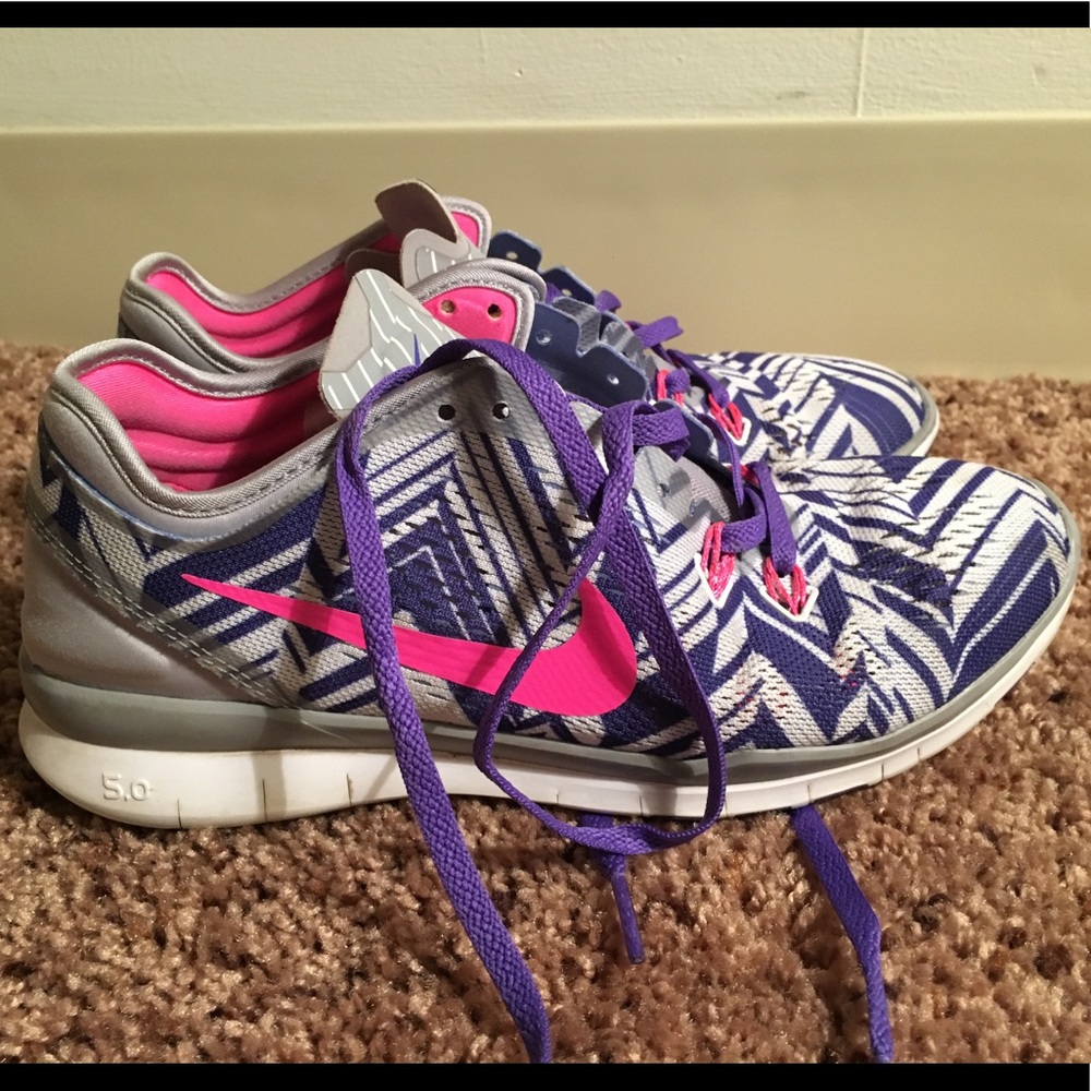 Purple pink Nike sneakers