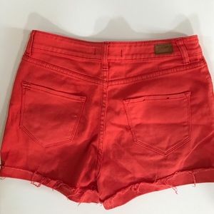 Coral High Rise BDG cuffed shorts urban outfitters