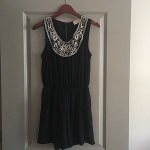 Everly b+w romper