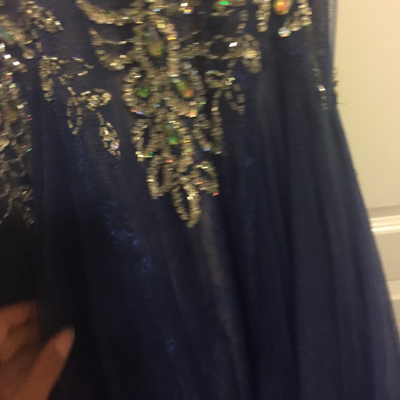 Mermaid Prom Dress w/ Beautiful Train! - Picture 3 of 5