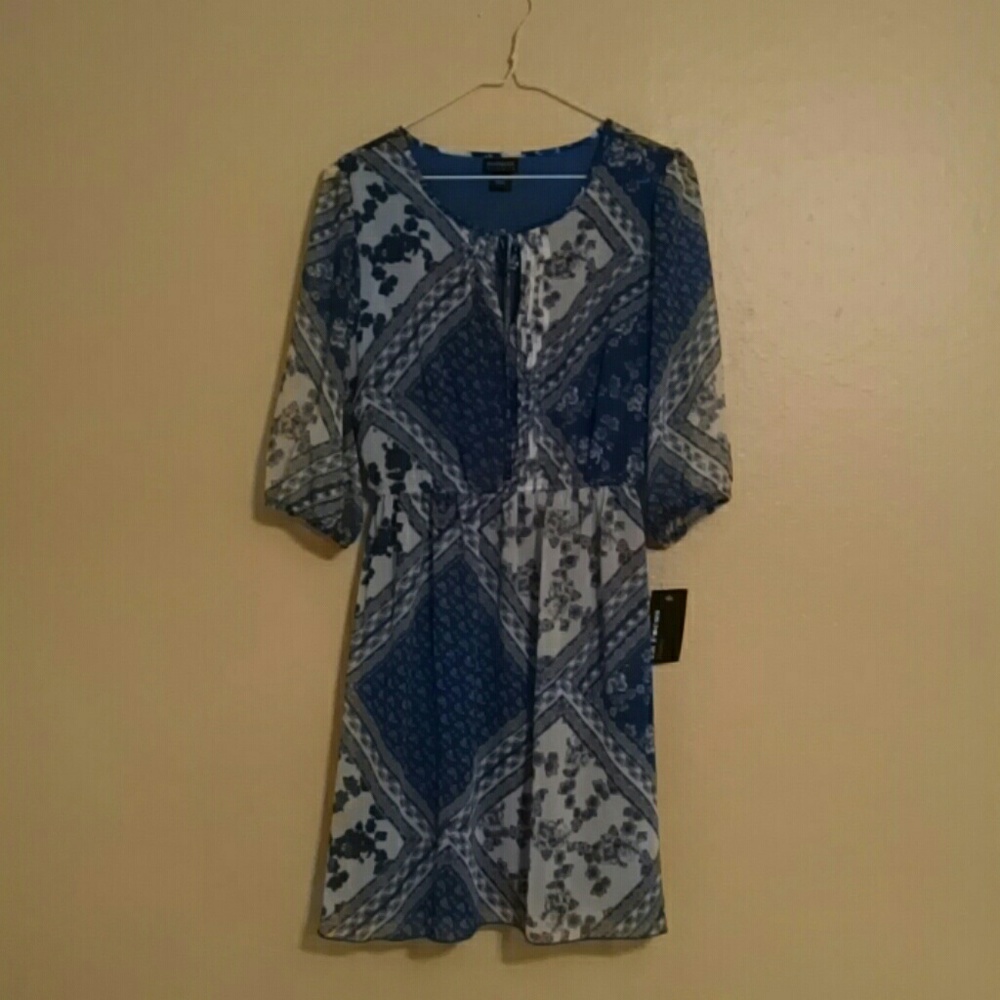 Blue sun dress