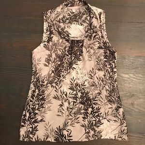 Banana republic-Sleeveless leaf print top