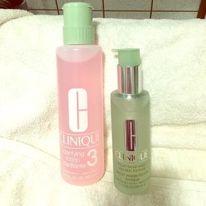 Clinique clarifying lotion 3 & liquid facial soap