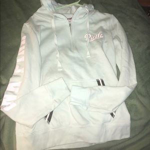 Mint green VS quarter zip hoodie