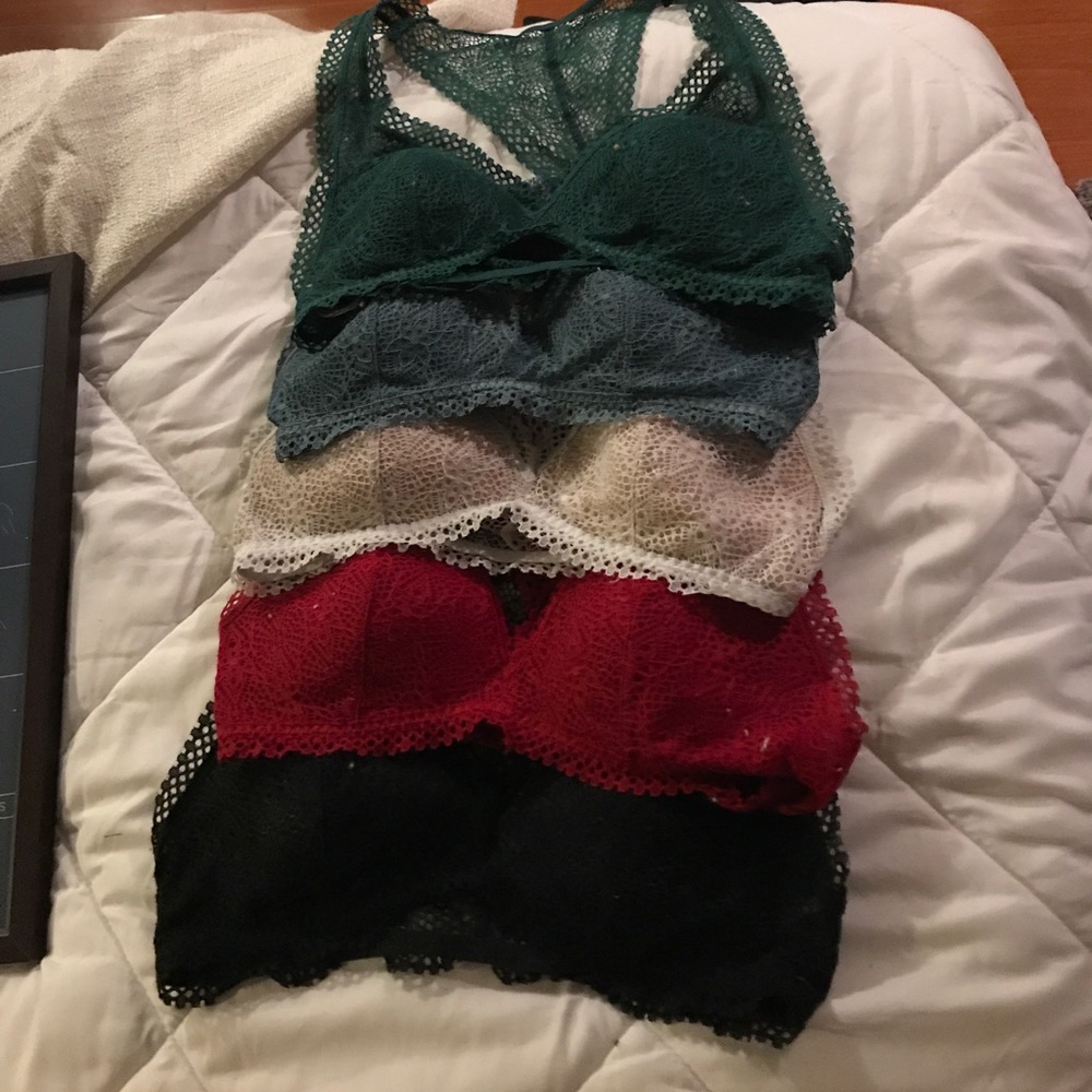 Victoria secret bralettes- set of five