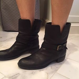 JCREW black booties size 7