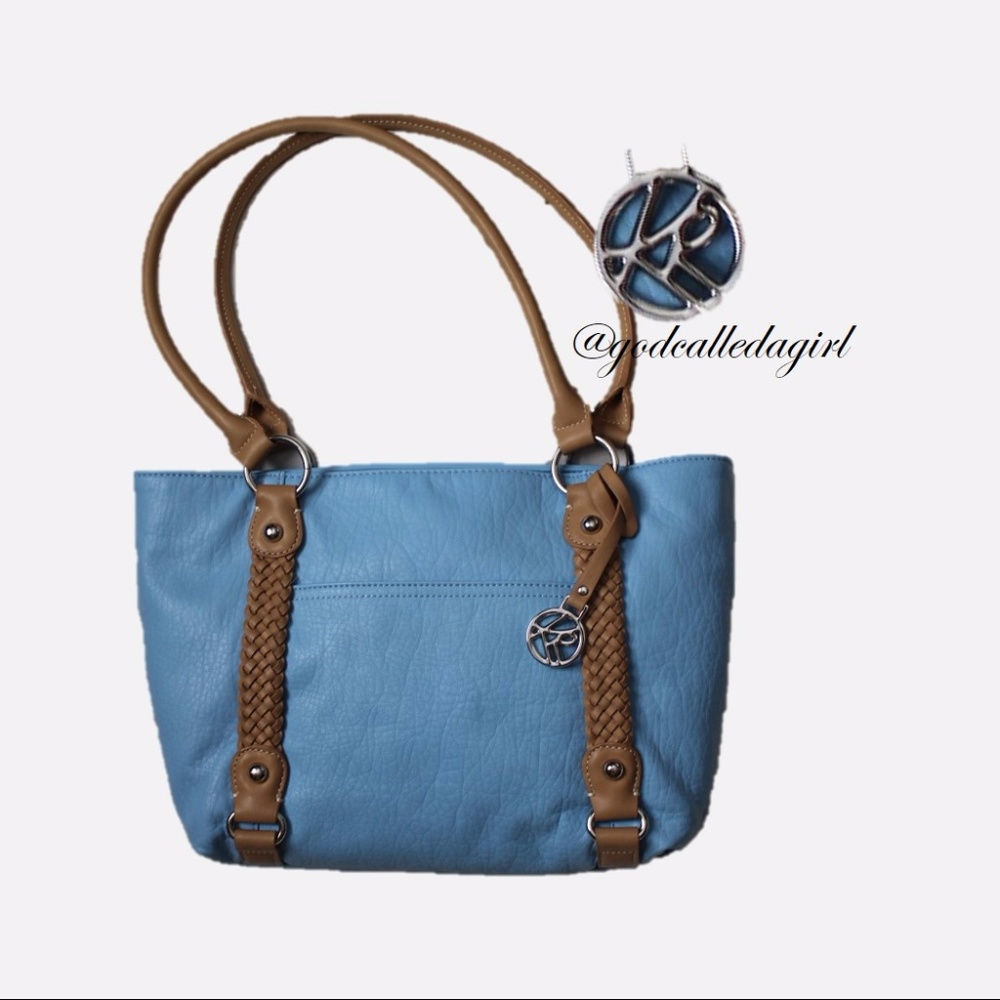 KR Light blue handbag