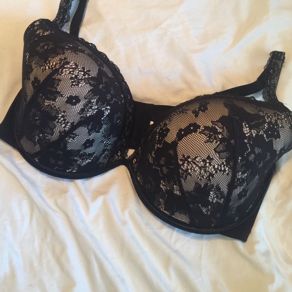 Black and Cream Bra