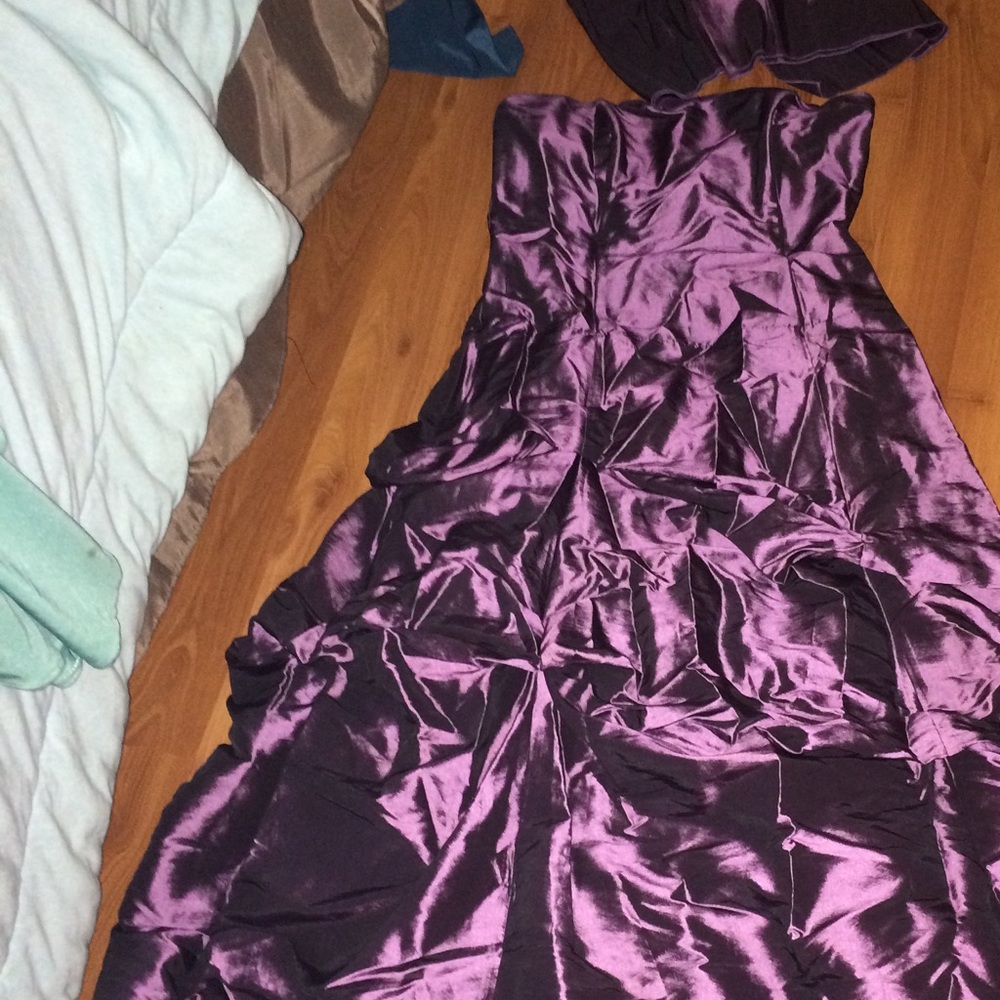 Formal Dark Purple Dress w/ Sash with Size 8