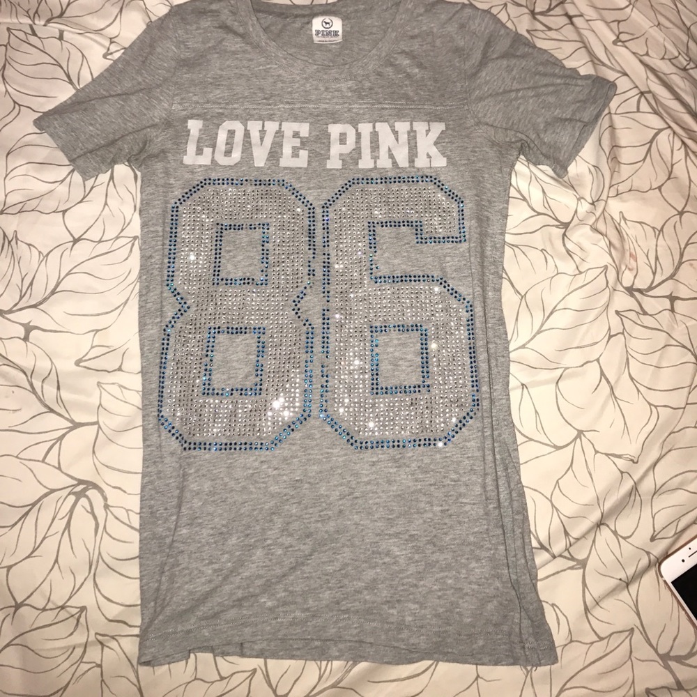 Grey short sleeved Victoria Secret tee