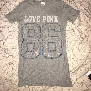 Grey short sleeved Victoria Secret tee