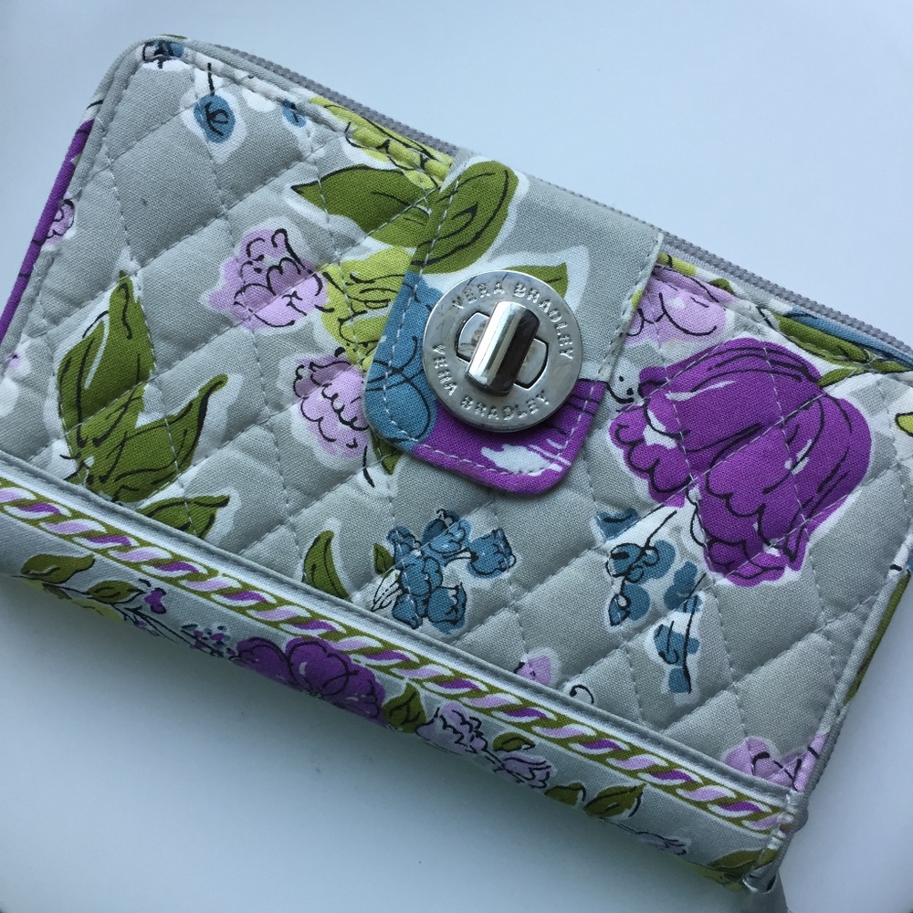 Vera Bradley Turnlock Wallet in Watercolor