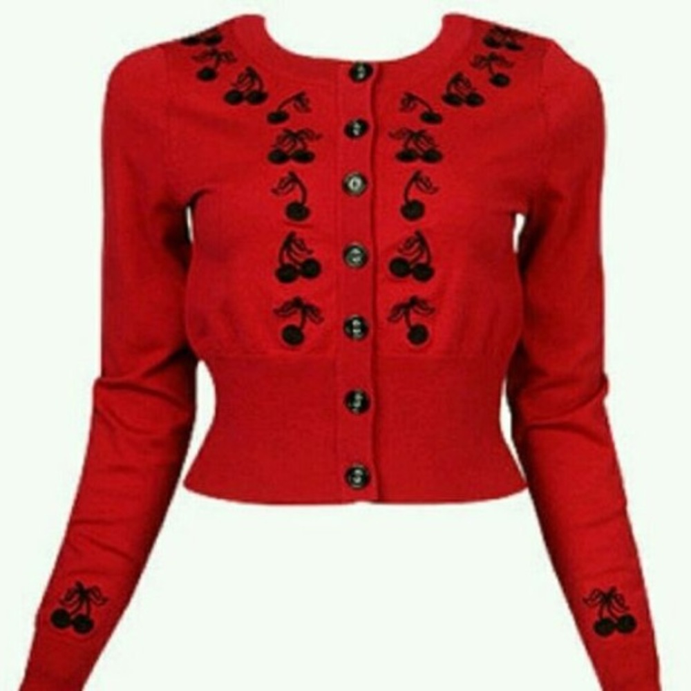 Forever 21 red cardigan