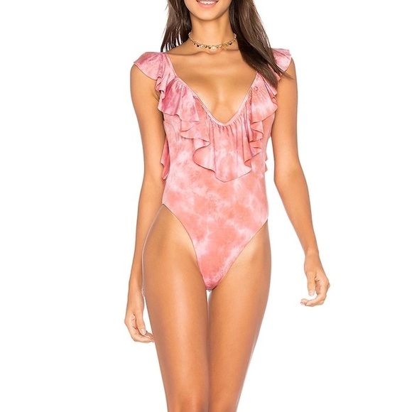 Pink Ruffle Monokini - Picture 3 of 4