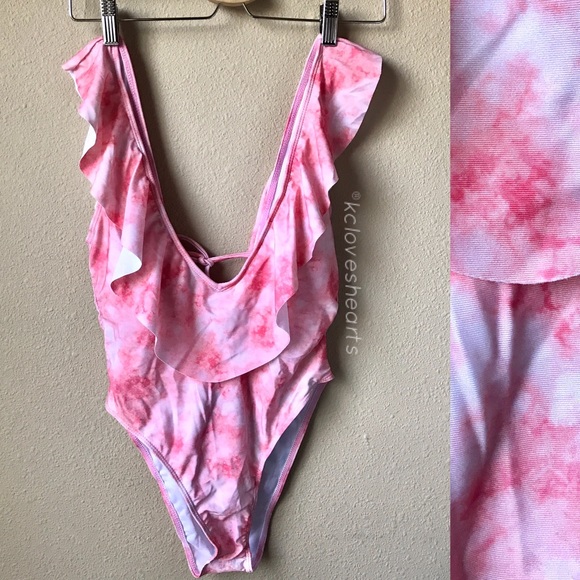 Pink Ruffle Monokini - Picture 4 of 4