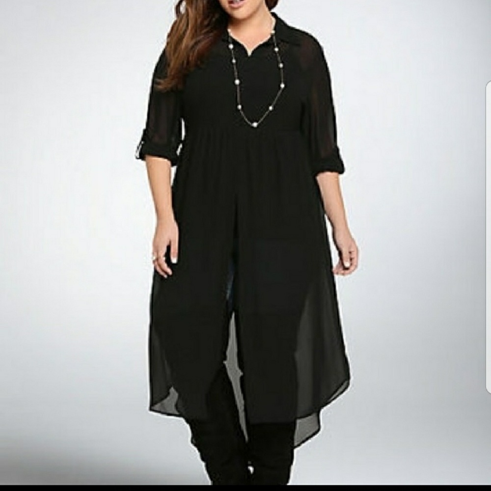 ISO Torrid Button Down Chiffon Shirt
