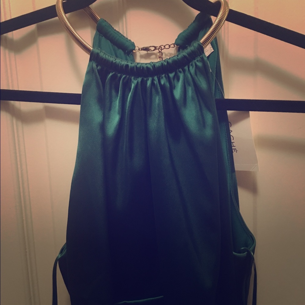 Cache evening gown - emerald