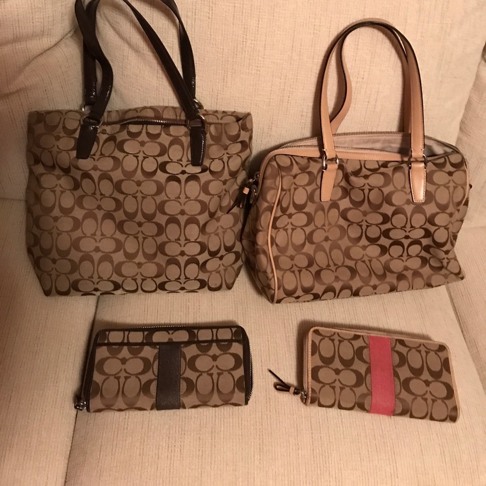 Coach bags and wallets