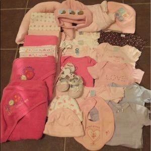 Newborn Girl Essentials Lot Baby Infant 0/3/6