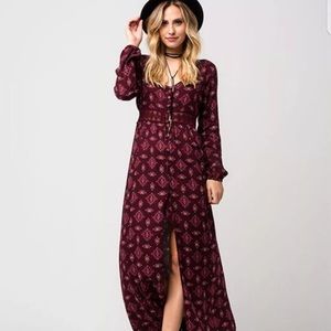Band of Gypsies button down Boho Dress