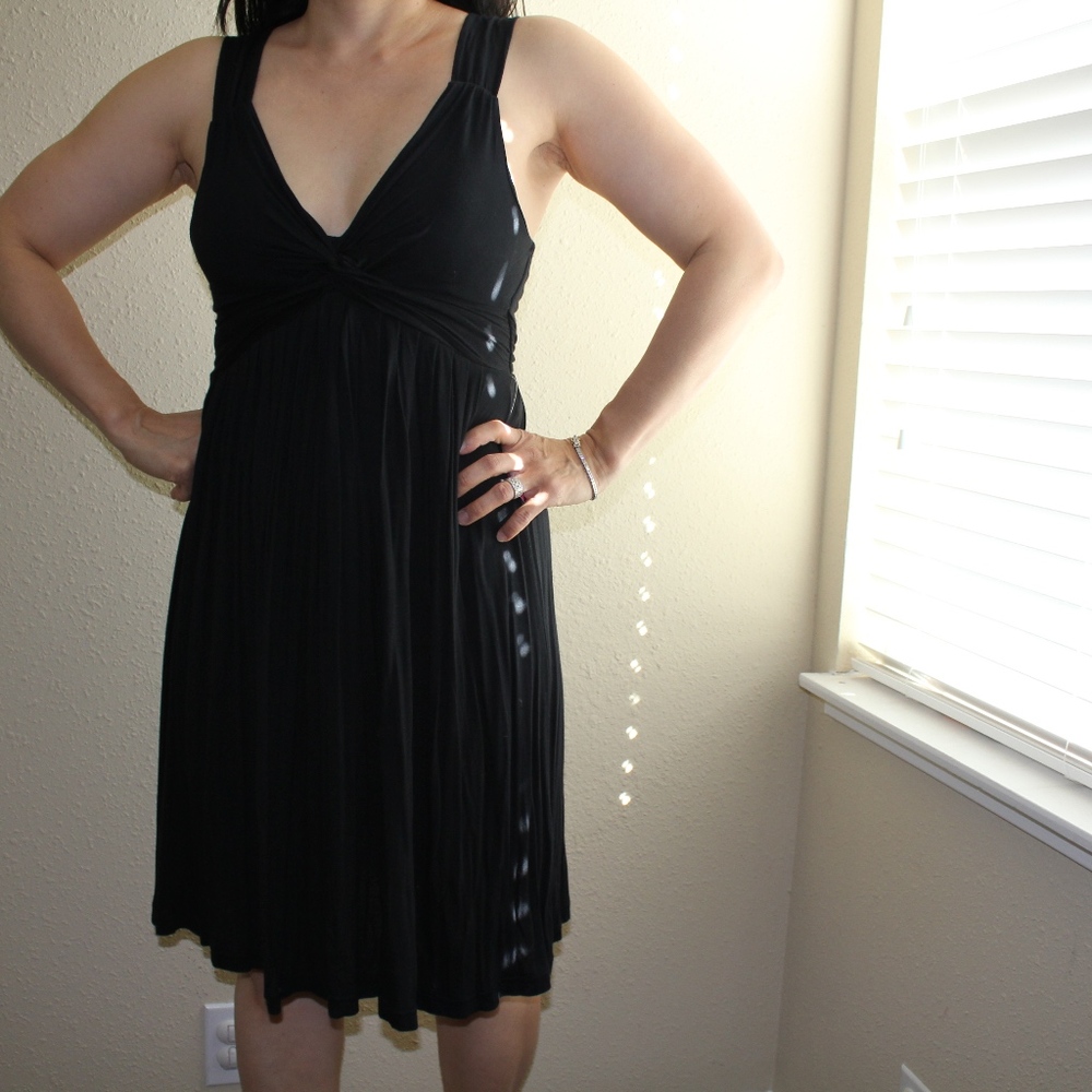 VINTAGE (Early 2000s) Cute Black Swing Dress