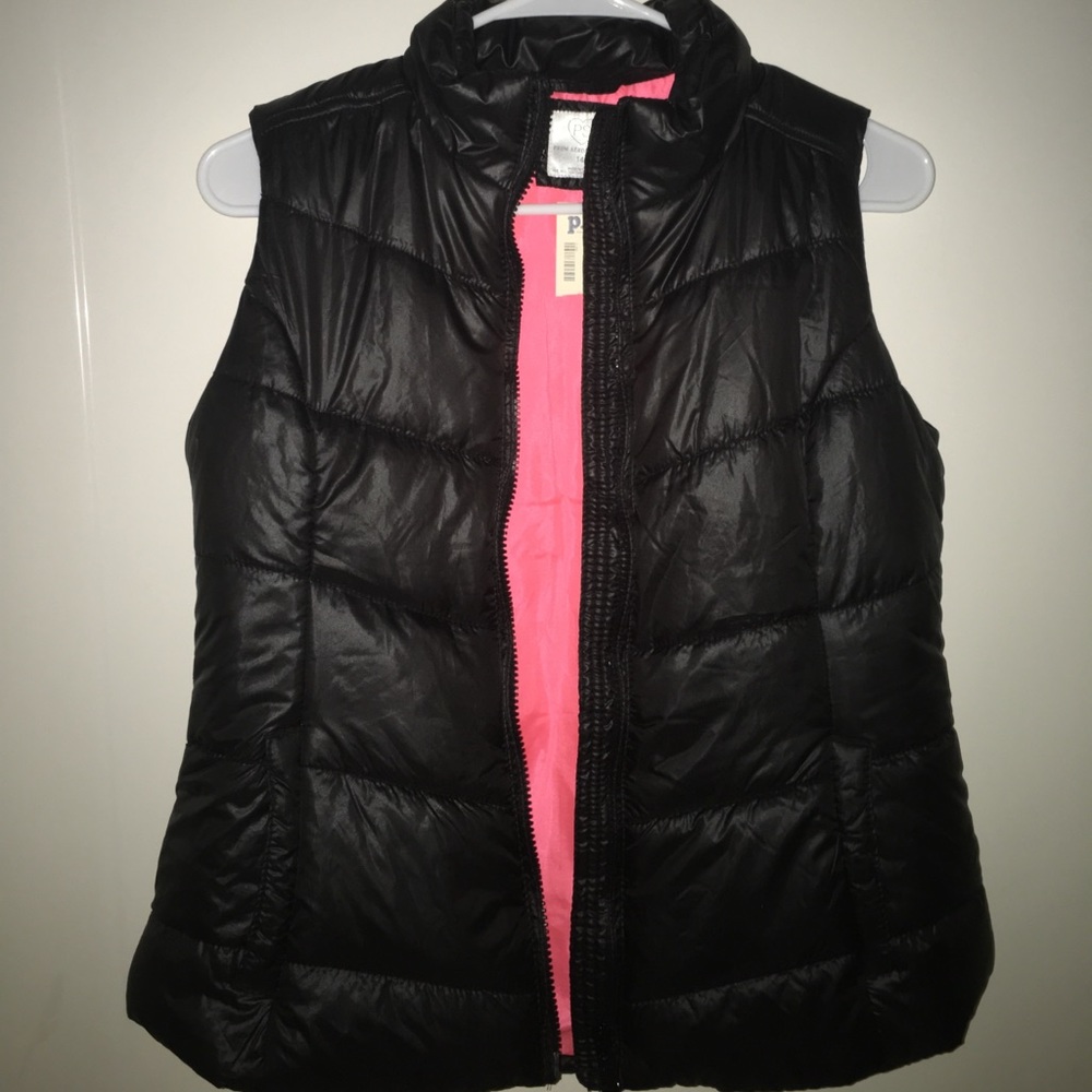 Brand new black vest with neon inside, super cute!
