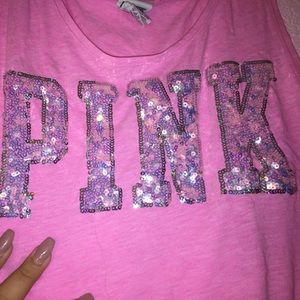 Cute pink tank top from PINK Victoria secret