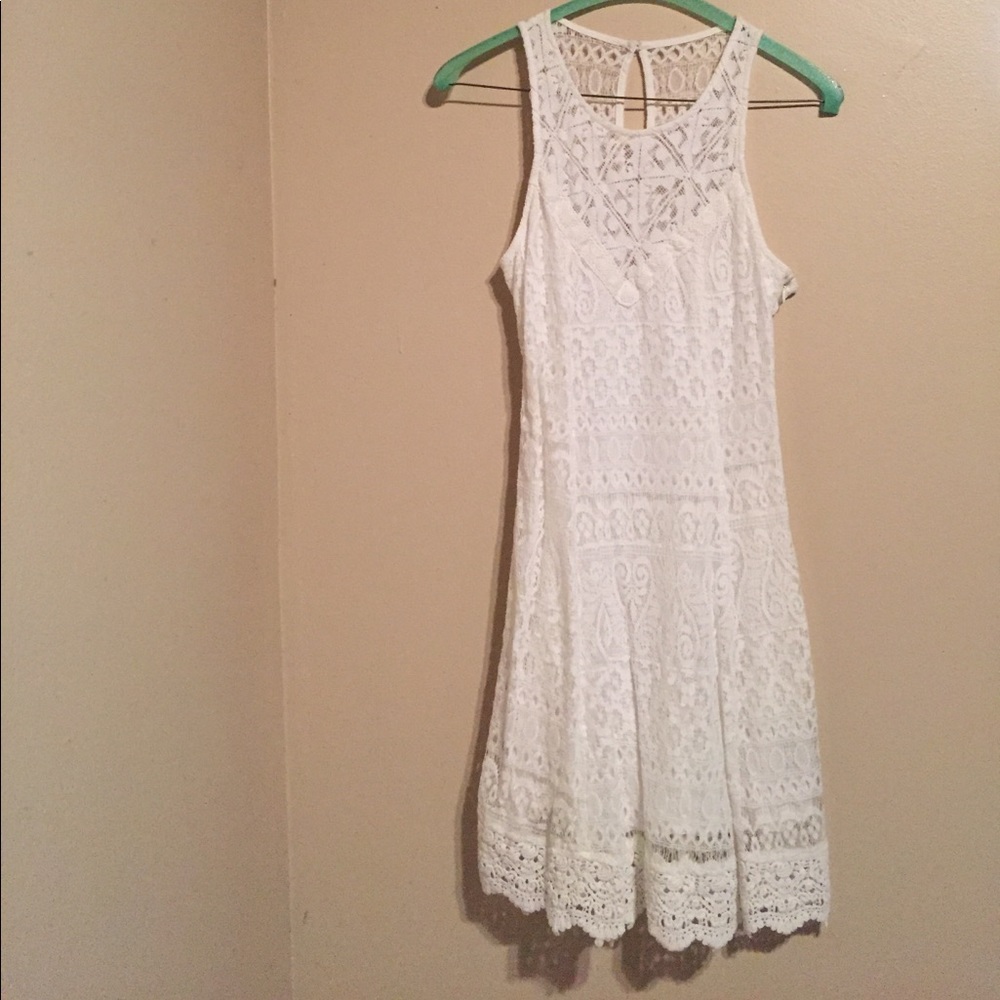 White Lace Hollister Dress